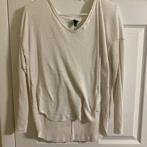 Sweater soft cute winter white